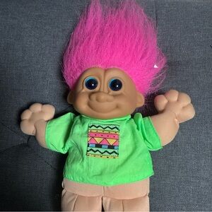 RUSS 10” Troll Doll Plush  - Pink Hair